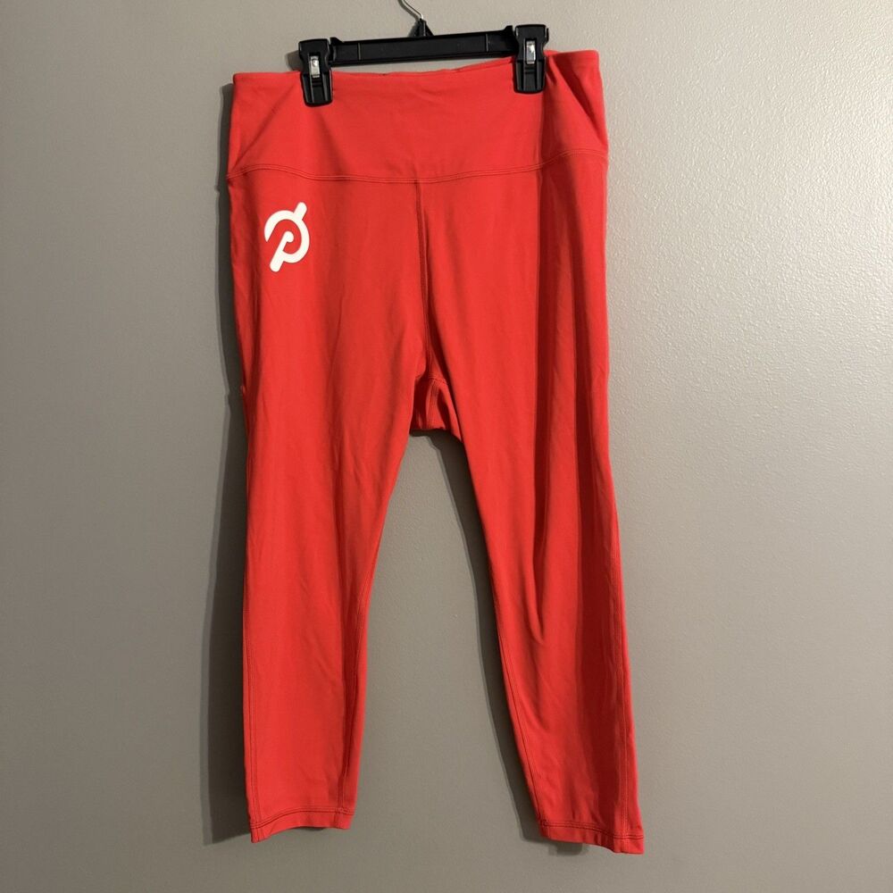 Peloton Red Capri Workout Pants Womens  Leggings SIZE 1X Hiking Yoga cozy comfy